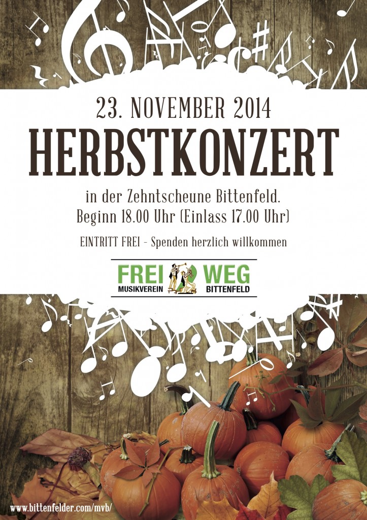 Herbstkonzert 2014