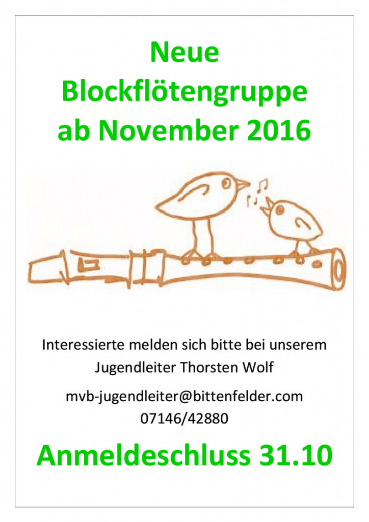 Blockflötengruppe mit Rahmen 2016